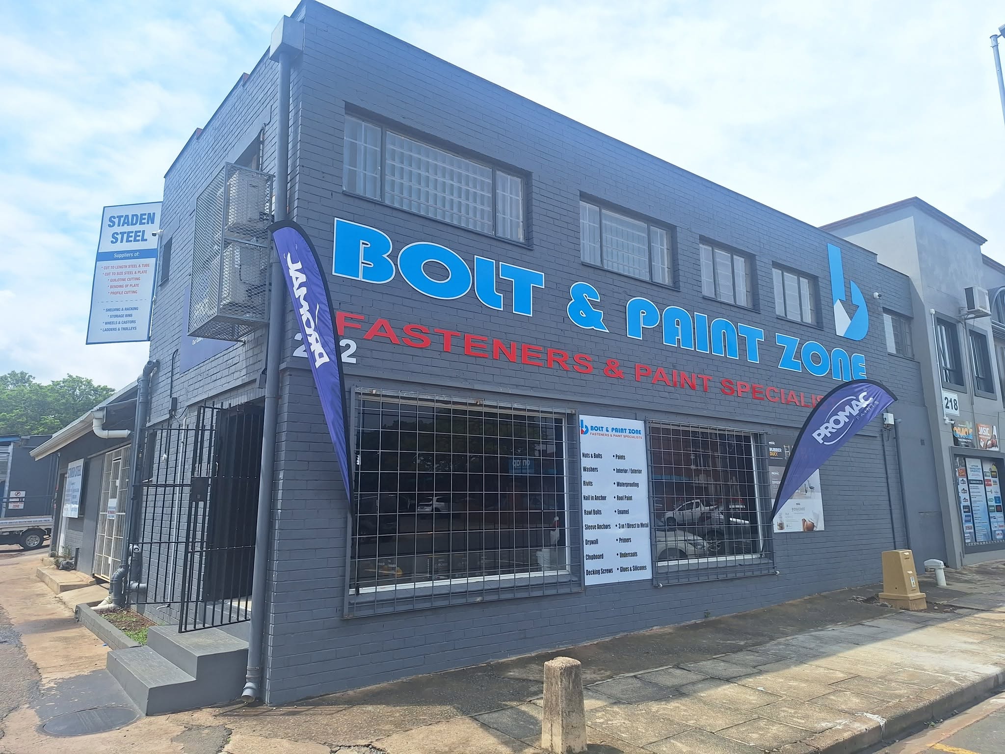 bolt and paint zone