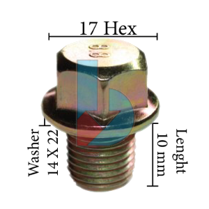 DIN 910 Hex Sump Oil Plug (Zinc Plated)